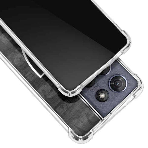 NFL Las Vegas Raiders Black & White Moto G Power 5G (2025) Clear Case